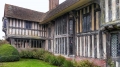 Great Dixter front elevations showing the great hall and porch extension.