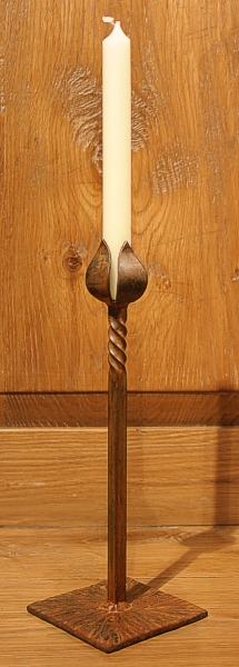 Tulip Candlestick, Rusted