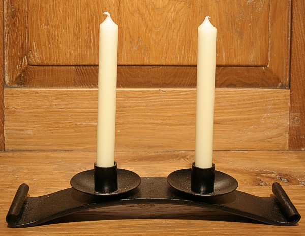 Scroll End Double Candle Base