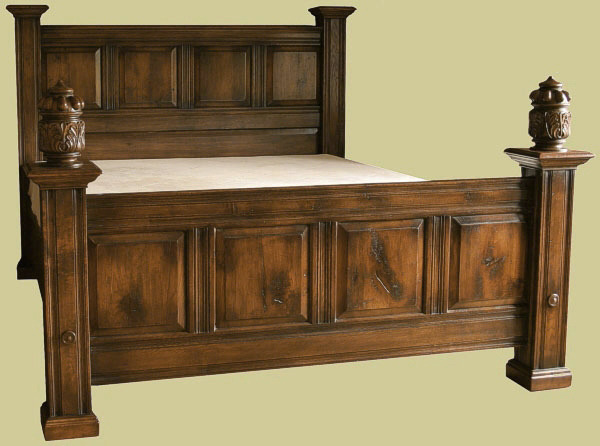 Panel Bed Solid Oak king size