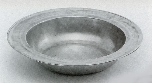 Traditional pewter bowl