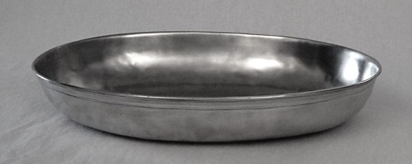 Traditional Pewter Oval Dish