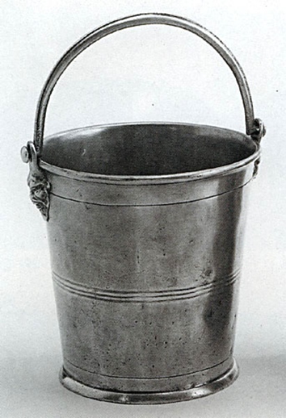 Traditional pewter champagne cooler