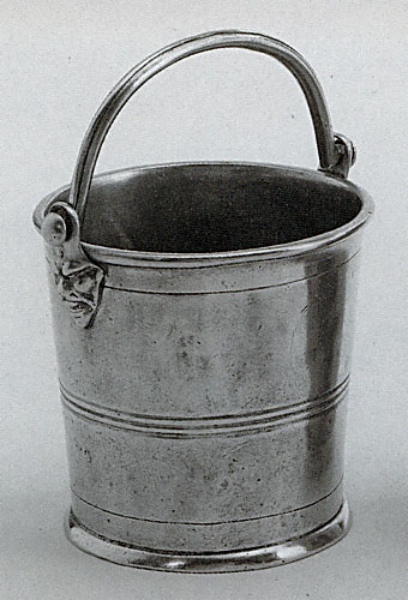 Traditional pewter ice bucket