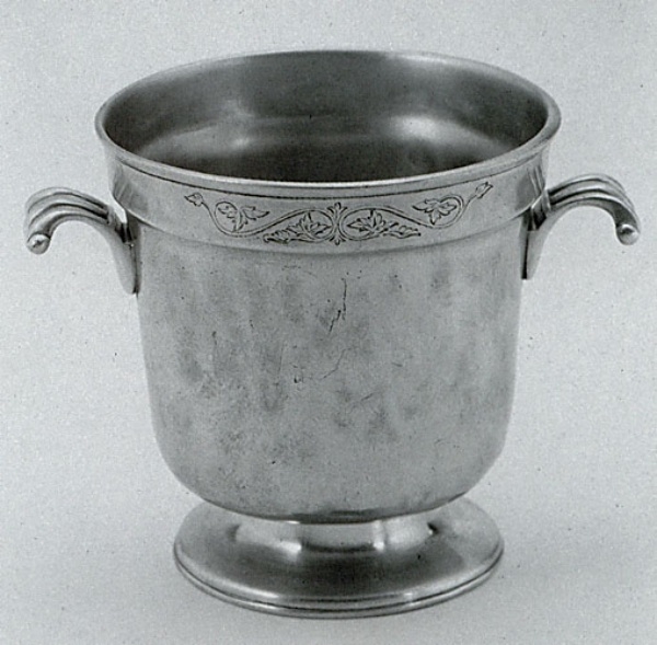 Pewter Ice Bucket with handles 455