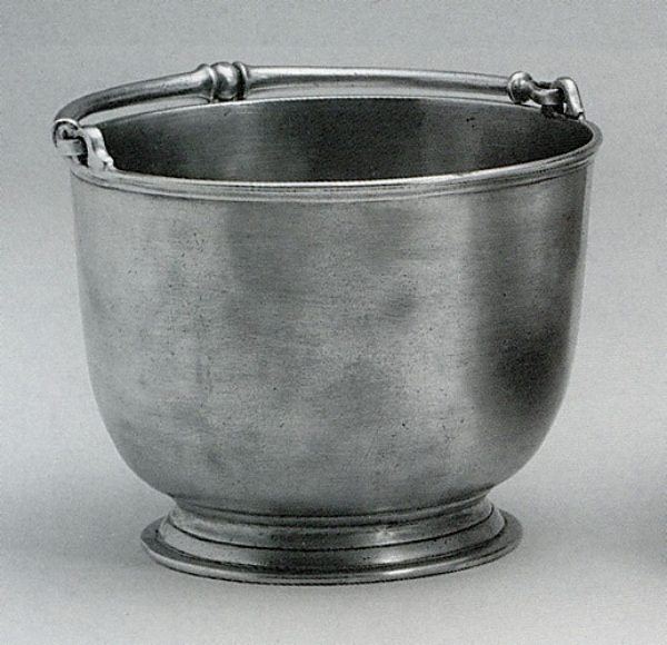 Traditional pewter ice bucket