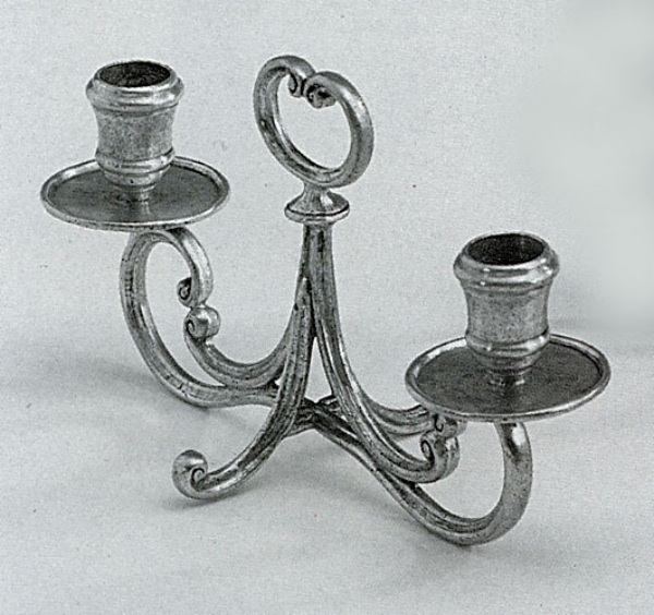 Pewter Candelabra 2 Candles 350