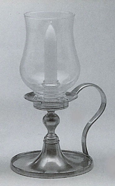 Pewter hurricane with handle 593