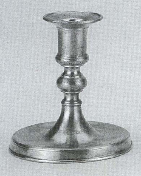 Traditional pewter candlestick