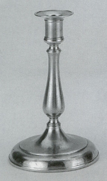 Traditional pewter candlestick