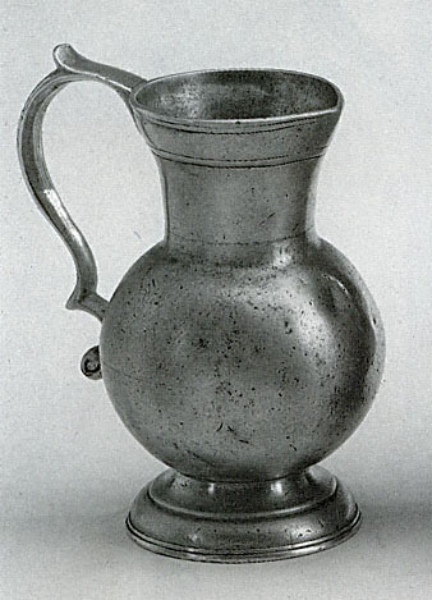 Traditional pewter jug