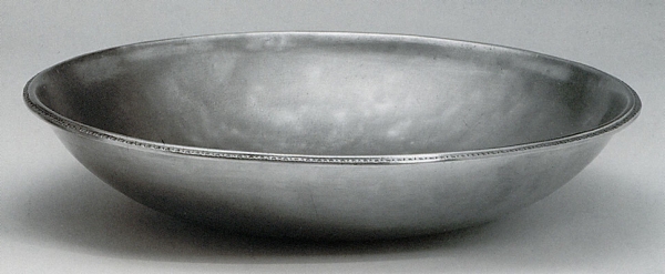 Traditional pewter bowl
