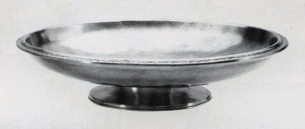 Traditional pewter bowl