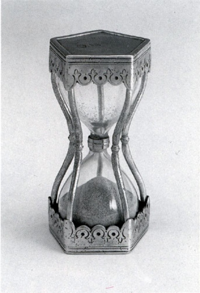 Traditional pewter sand timer