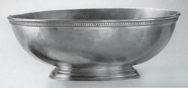 Pewter Oval Bowl 639