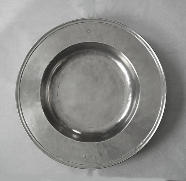 Pewter Large Shallow Bowl 692