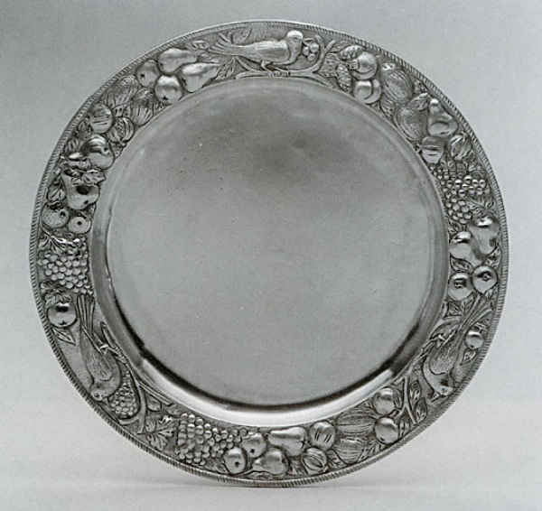 Traditional pewter plate