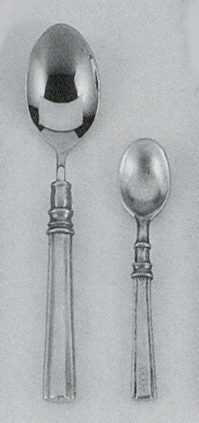 Traditional pewter coffee/tea spoon