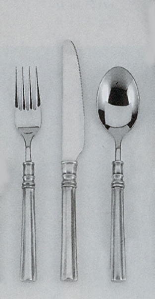 Traditional pewter desert fork