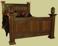 Oak Panel Bed King Size