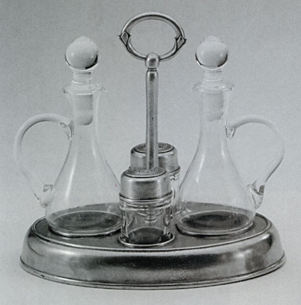 Pewter Condiment Set 546