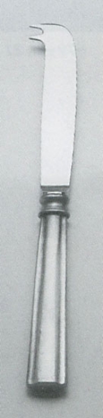 Traditional pewter cheese knife with tip