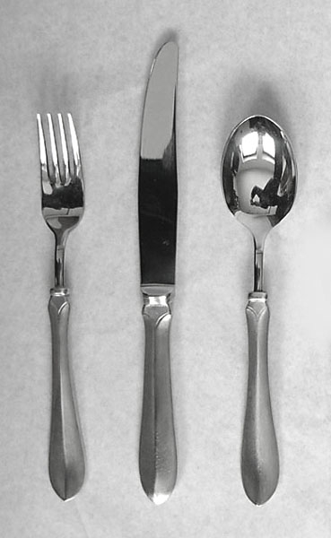 Traditional pewter dinner fork