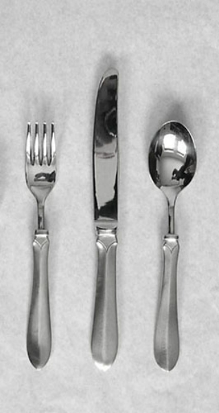 Traditional pewter small fork