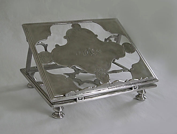 Traditional pewter lectern