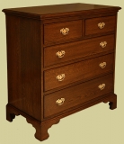 Oak chest of drawers lockable