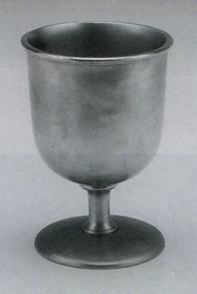 Traditional pewter large goblet