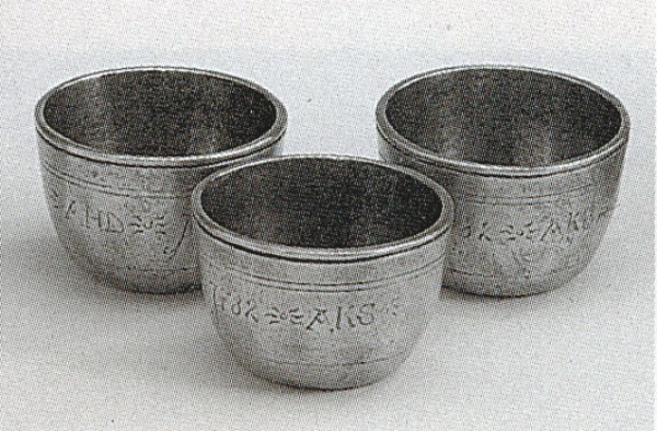 Traditional pewter goblet