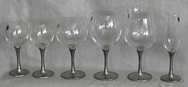 Pewter White Wine Glass 727