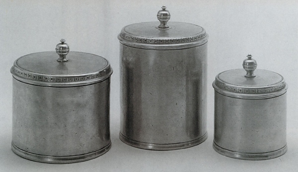 Pewter Jar with lid 480