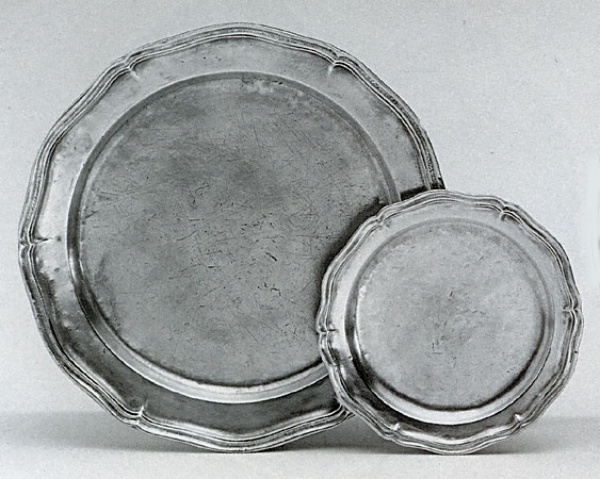 Traditional pewter plate