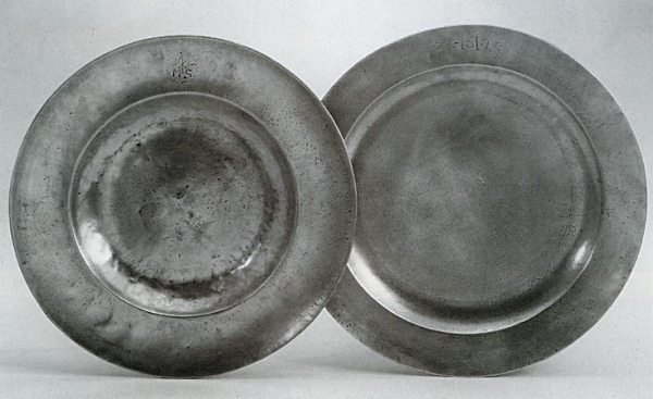 Traditional pewter plate