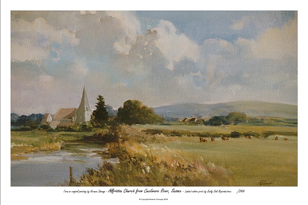 A5, Alfriston Church From Cuckmere