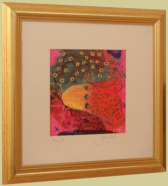 Bizzy Bee Original Signed Contemporary Painting Sarah Paget