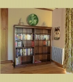 Double Width Oak Bookcase