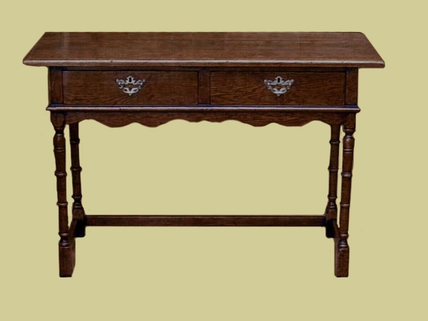 Oak Dressing Table 2 Drawers