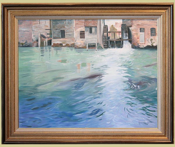 Signed Oil on Canvas Landscape Painting by English Artist Philip Rose