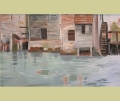 Waterwheel Oil On Canvas