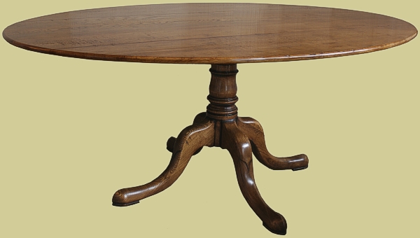 Oval Dining Table In Solid Oak With, Oval Oak Dining Table With Six Chairs