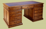 Oak Pedestal Desk