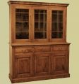 Oak 3-Door Glazed Display Cabinet