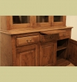 Oak 3-Door Glazed Display Cabinet