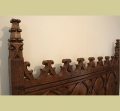 Gothic Carved Oak Bed