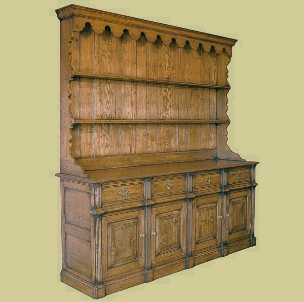 Oak Monty High Dresser 2 drawer