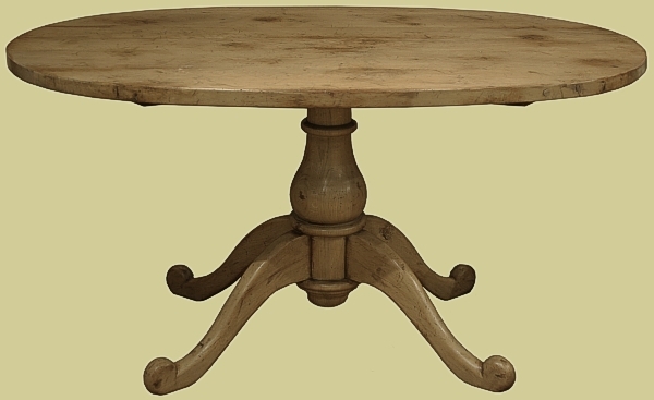 Small Oval Pedestal Dining Table