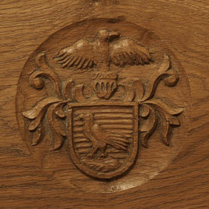 Clients coat of arms for oak 1500